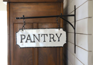 Enamel Pantry Sign