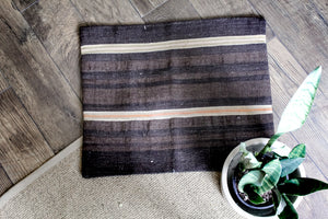Two-Stripe Turkish Kilim Pillow Cover. Styling and home decor by At the Farmhouse.